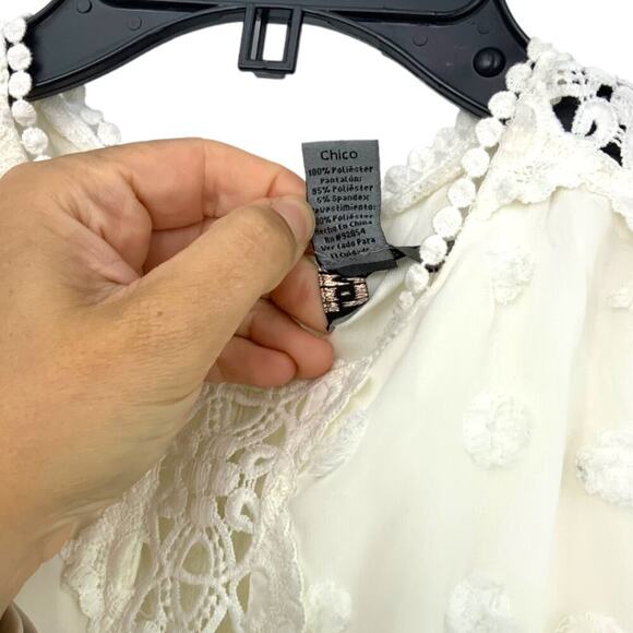 Love By Design Rinata Swiss Dot Long Sleeve Jumpsuit Size Small NWOT $118 MSRP - Picture 4 of 6